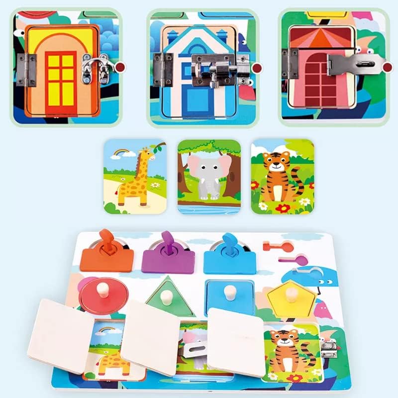 Montessori avec porte et figurine à cadenas - Image 7