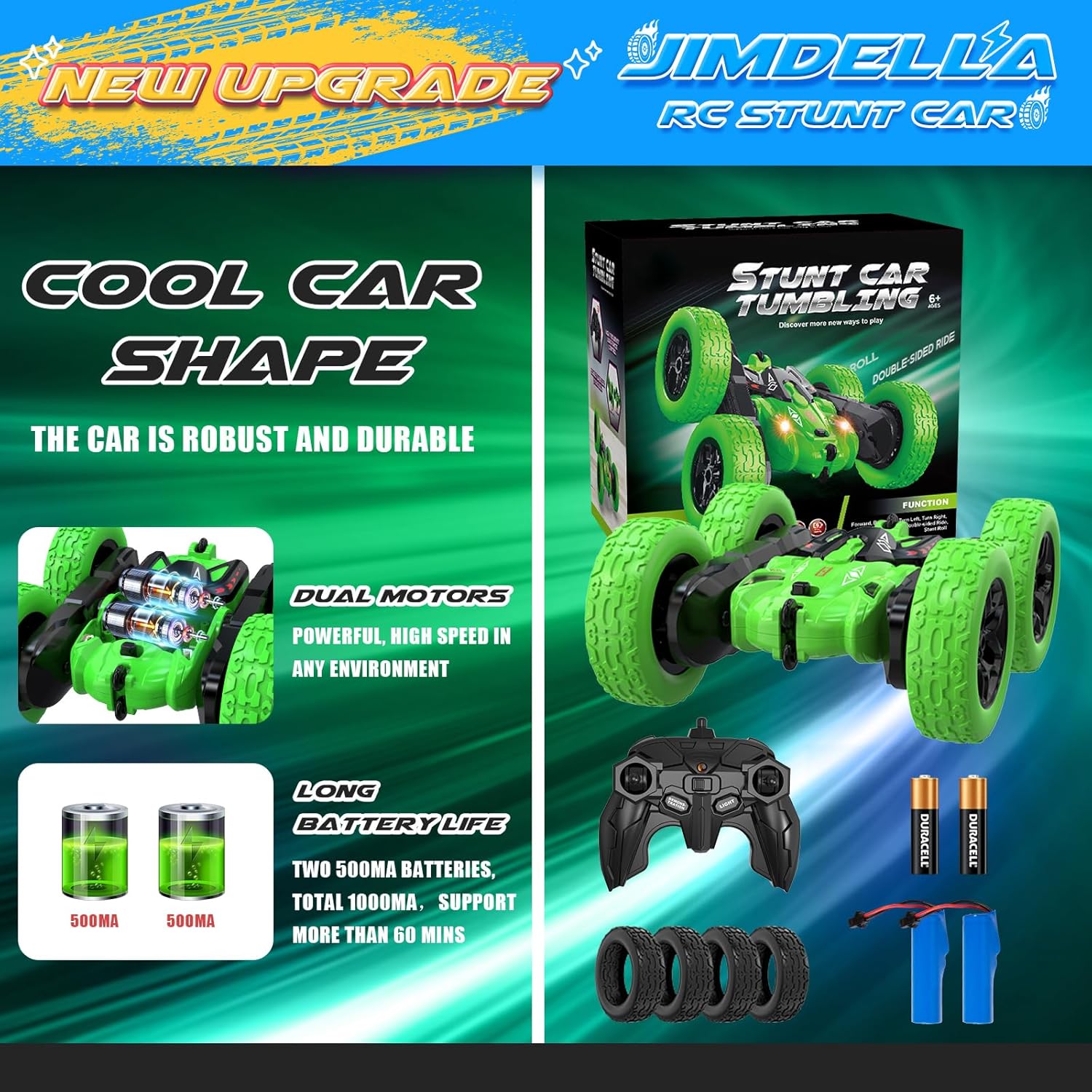 Remote Control Car, RC Cars Stunt Car Toy - Image 3