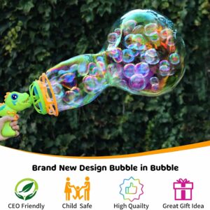 Machine à Bulles, Pistolet à Bulles avec Solutions