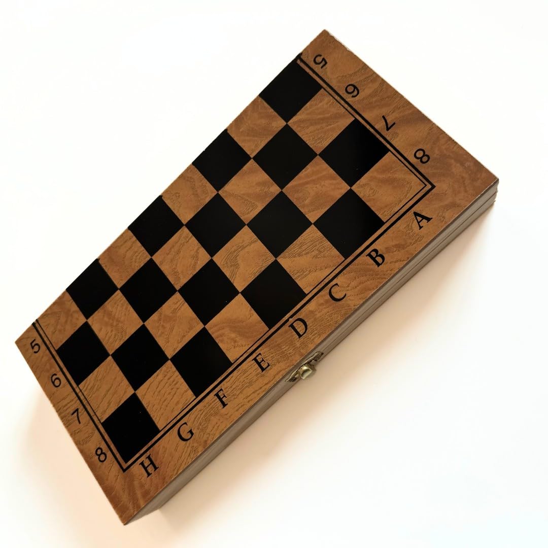 Jeu d'échecs en bois Tennex 3 en 1 - Image 5