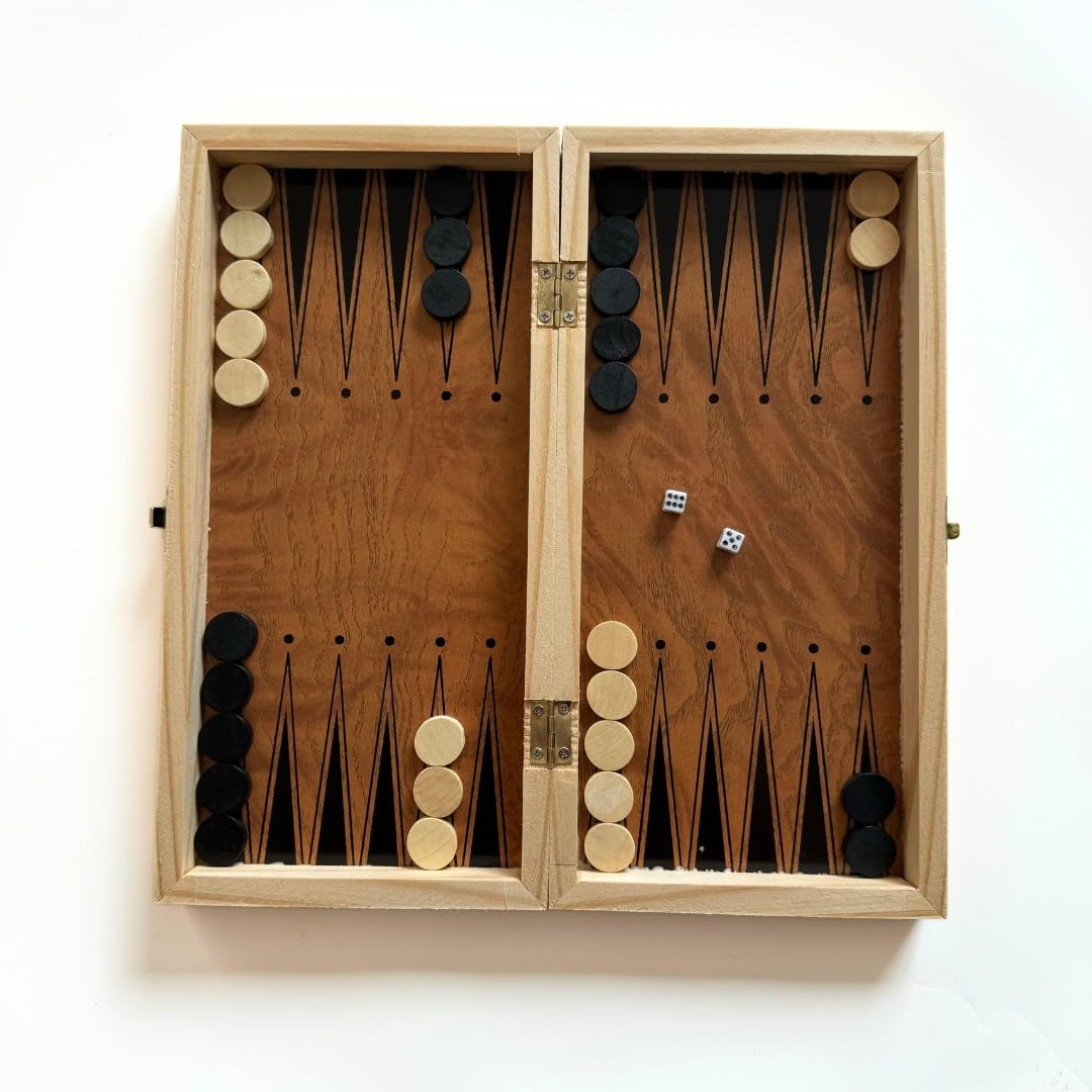Jeu d'échecs en bois Tennex 3 en 1 - Image 6