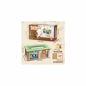 Blocs de construction en bois Lewo ABC