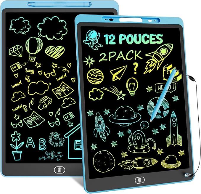 Ardoise Magique LCD 12 » Pour Enfant – Bleu