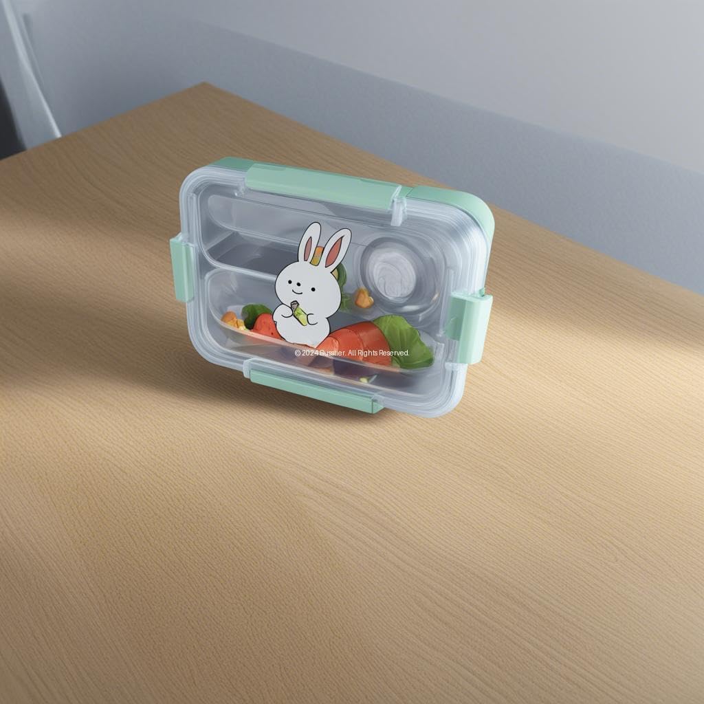 adorable boîte à lunch compartimentée en acier inoxydable - Image 4